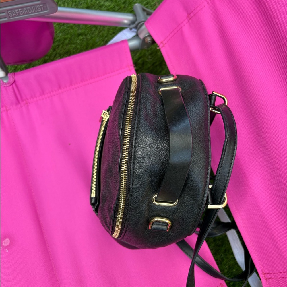 Michael Kors Black Pebbled Leather Mini Backpack with Gold Hardware - Picture 2 of 6